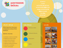 Tablet Screenshot of montessori-svet.sk